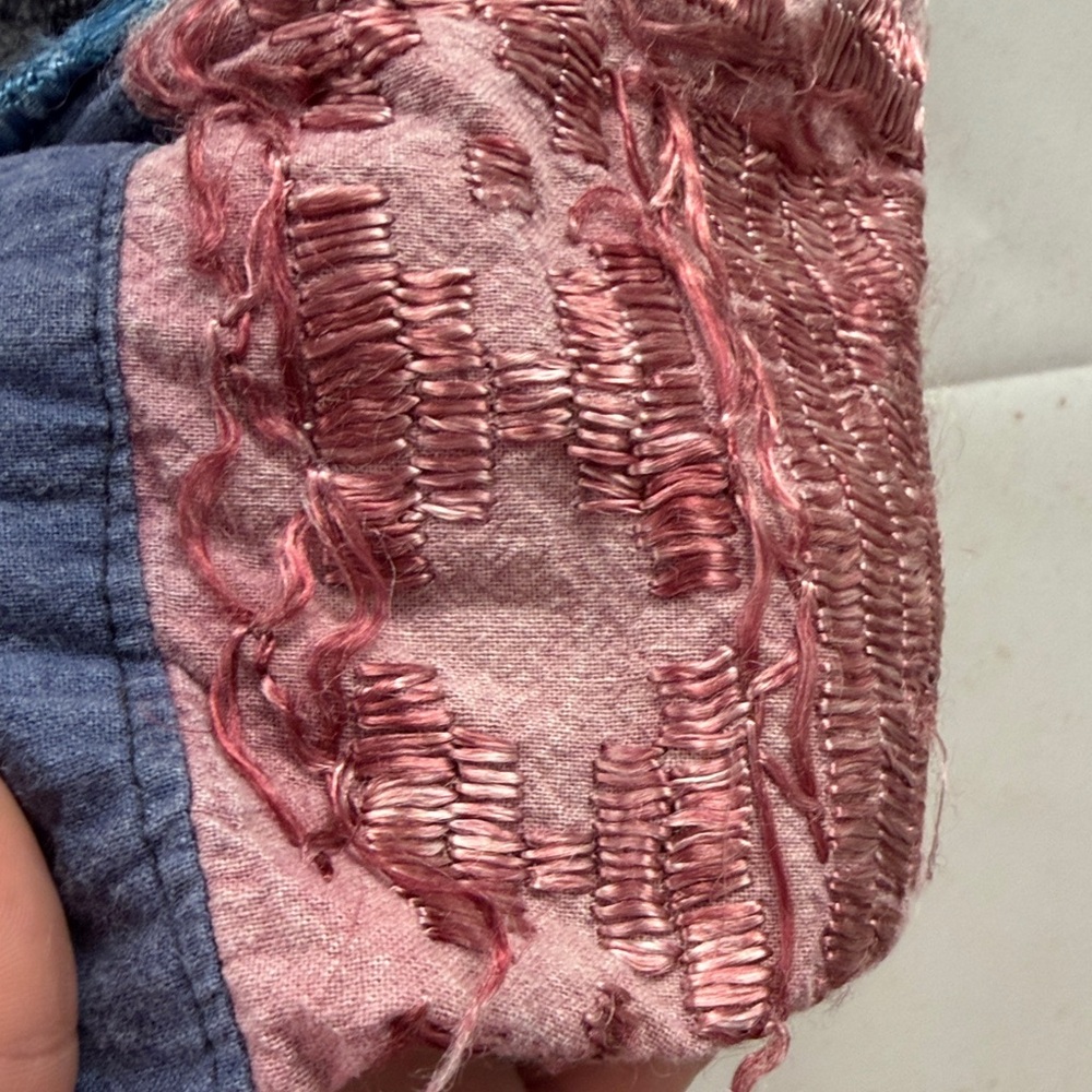Vintage Sacred Threads Patchwork Boho Vest OSFM Made in India Cotton Textured - Picture 7 of 16
